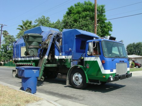 Construction debris being cleared by Muck Away Services team